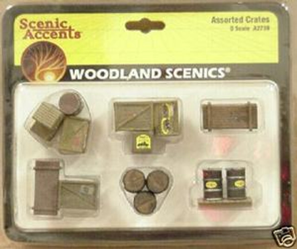 O-Scale Woodland Scenics Assorted Crates