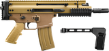 FN SCAR 15P 5.56 NATO Pistol 7.5" Barrel SB Tactical Brace FDE