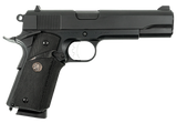 MAC 10100575 1911 Meusoc Full Size Frame 45 ACP 8+1 5" Black Target Crown Barrel, QPQ Tenifer Cerakote Steel Serrated Slide, QPQ Tenifer Cerakote Steel Frame w/Beavertail, Black Pachmayr Grip         