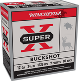 Winchester Ammo XB1200VP25 Super X  12Gauge 2.75" 00Buck Shot 25 Per Box/10 Case                                                                                                                        