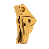 Tyrant Designs Gold Trigger Safety Shoe & Screw Set - AR-15