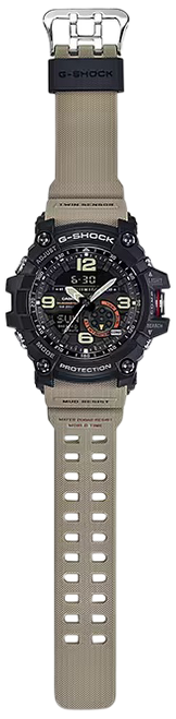 G-shock/vlc Distribution GG10001A5 G-Shock Tactical MudMaster Keep Time Tan Size 145-215mm Features Digital Compass                                                                                     