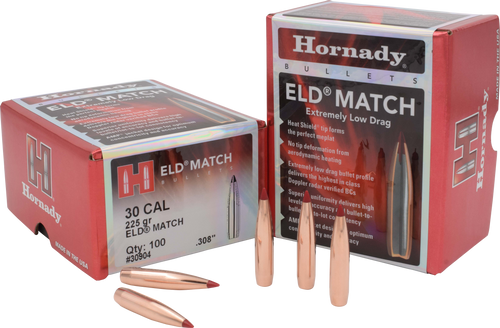 Hornady ELD Match 30 Cal .308 225gr Bullets - 100ct Box