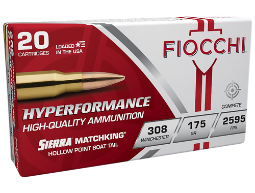 Fiocchi 308MKD 308 Win 175gr Sierra MatchKing BTHP Match Ammo