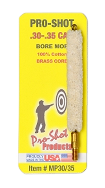 Pro-Shot MP3035 Bore Mop .30-.35 Cal Cotton #8-32 Thread 1.75"
