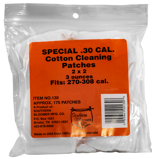 Southern Bloomer 130 .30 Cal Cotton Cleaning Patches - 175 Count