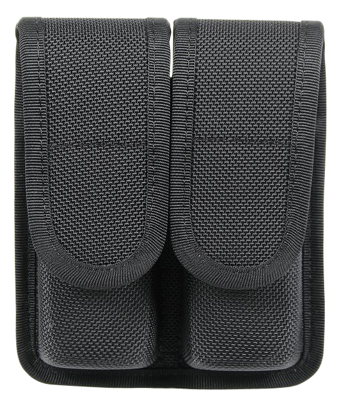 Blackhawk 44A001BK Double Mag Pouch  Black Cordura Compatible w/Double Stack/9mm/40/45                                                                                                                  