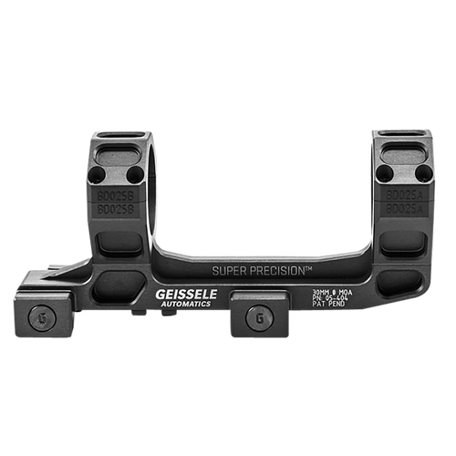 Geissele Automatics 05404B AR15 Super Precision Scope Mount/Ring Combo Black Anodized                                                                                                                   
