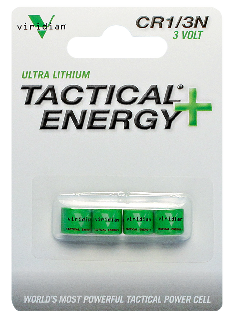 Viridian 1/3N Tactical Energy Green Batteries 3.0V (4-Pack)