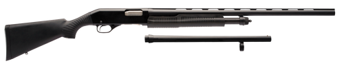 Stevens 19490 320 Field Combo 12 Gauge 3" 5+1 18.50"/28" Matte Black Vent Rib Barrel, Black Aluminum Receiver, Black Synthetic Fixed Stock                                                              