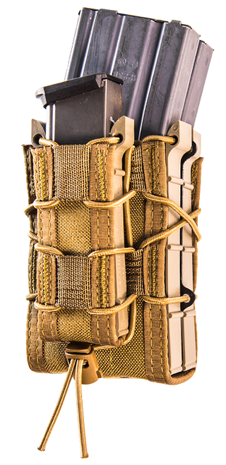 High Speed Gear 112RP0CB TACO X2RP Mag Pouch Triple Coyote Brown Nylon MOLLE Compatible w/ Rifle Compatible w/ Pistol                                                                                   