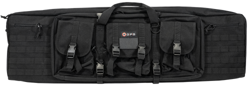 GPS Bags DRC42 Double Rifle Case 42" Black 600D Polyester MOLLE
