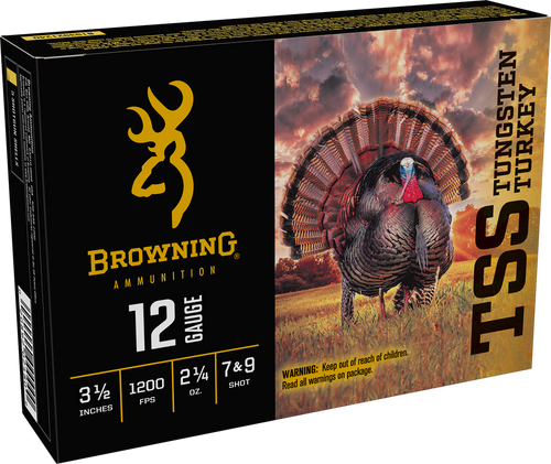 Browning TSS Tungsten Turkey 12ga 3.5" 2.25oz 7/9 Shot Ammo