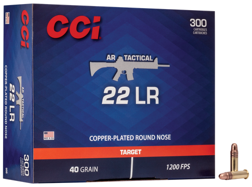 CCI 956 AR Tactical 22LR 40gr Copper Plated 300rd Box/10 Case