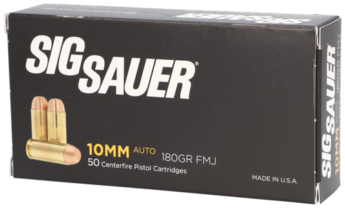 Sig Sauer Elite Ball 10mm Auto 180gr FMJ Ammunition 50rd Box