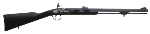 Traditions R3200850 Deerhunter  50 Cal 24" Flintlock Blued Black Synthetic Stock                                                                                                                        
