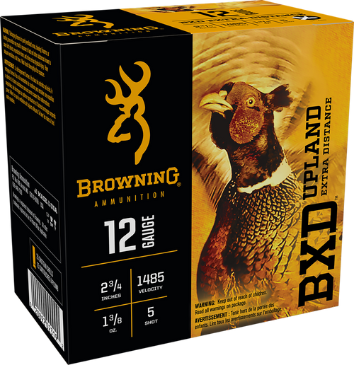 Browning BXD Upland 12 Gauge 2.75" 1 3/8oz #5 Shot 25 Rounds