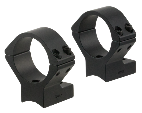 Talley 740734 Scope Mount/Ring Combo  Black Anodized 30mm Tube Weatherby Vanguard Medium Rings                                                                                                          
