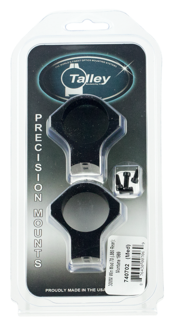 Talley 740702 Scope Mount/Ring Combo  Black Anodized 30mm Tube Montana Rifle Company Model 1999 Medium Rings                                                                                            