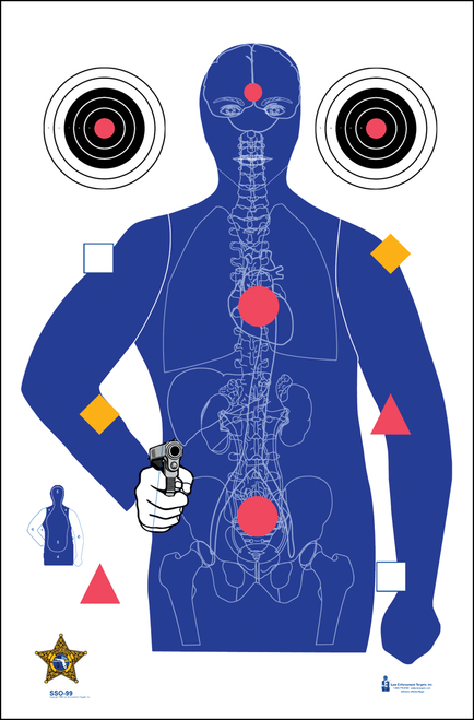 Action Target SSO99100 Sarasota Sheriff Qualification Target 23x35