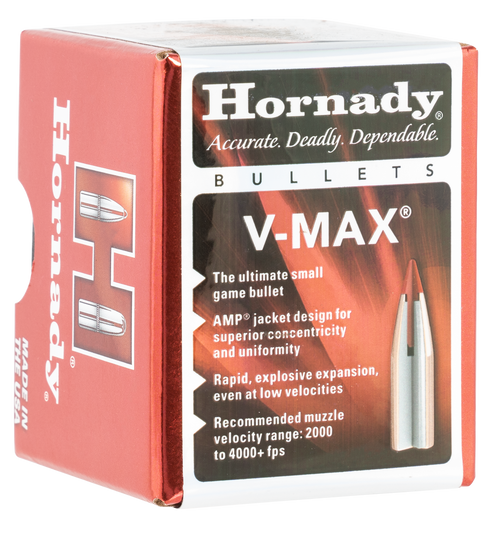 Hornady V-Max 17 Cal .172 20gr Bullets - 100ct Box (Case of 40)
