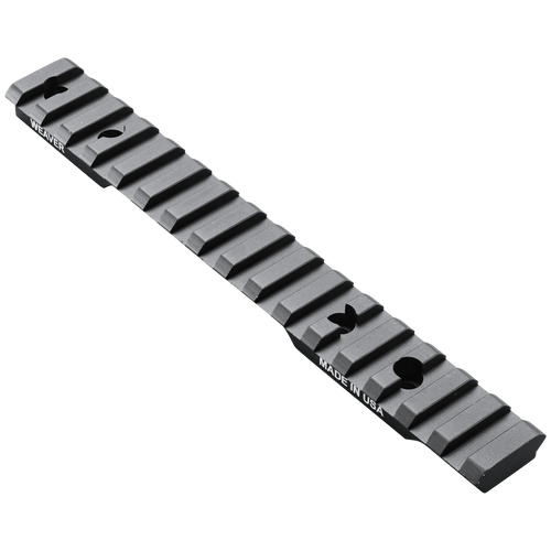 Weaver Mounts 99473 Multi-Slot Base  Extended Black Anodized Aluminum Fits Browning AB3 Short Action                                                                                                    