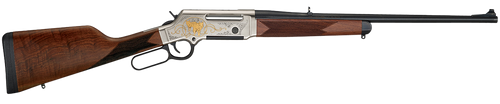 Henry H014WL223 Long Ranger Wildlife Full Size 223 Rem/5.56x45mm NATO 5+1 20" Blued Steel Barrel, Engraved Nickel-Plated w/24K Gold Inlay Steel Receiver, American Walnut Stock Right Hand              