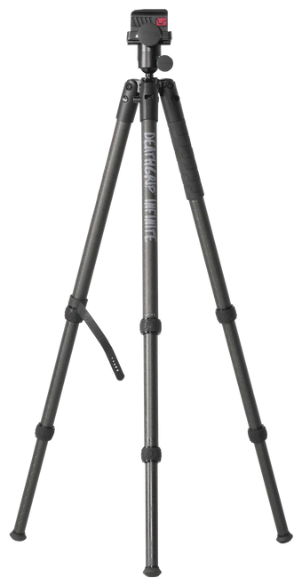 Bog-Pod 1163389 DeathGrip Infinite Tripod, Carbon Fiber with Black Finish, Ball Head Mount, Hybrid Foot & DeathGrip Clamping System 6.5"-59"                                                            