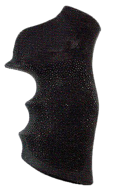 Hogue 80000 Monogrip Finger Grooves Black Rubber Fits Ruger GP100/Super Redhawk                                                                                                                         