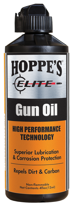 Hoppe's GO4 Elite Gun Oil 4oz Squeeze Bottle - Premium Firearm Lube
