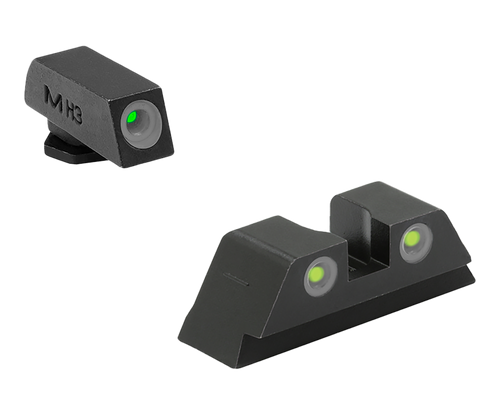 Meprolight Tru-Dot Tritium Night Sights Glock 10mm/.45 ACP Green/Yellow