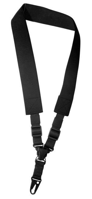 Outdoor Connection SPT128200 A-Tac Sling made of Black Elastic Webbing with H-K Type Hook, Rapid Attach Release & Single-Point Design for Rifle/Shotgun                                                 
