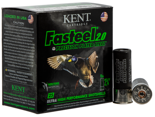 Kent Fasteel 2.0 12 Gauge 2.75" 1 1/16 oz #3 Shot Waterfowl Shells