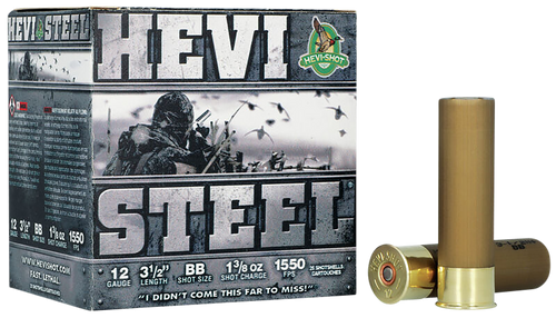 HEVI-Shot HEVI-Steel 12 Gauge 3.5" BB Shot 1 3/8oz Waterfowl Shells