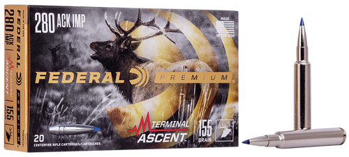 Federal Premium Terminal Ascent 280 Ackley Improved 155gr Ammo
