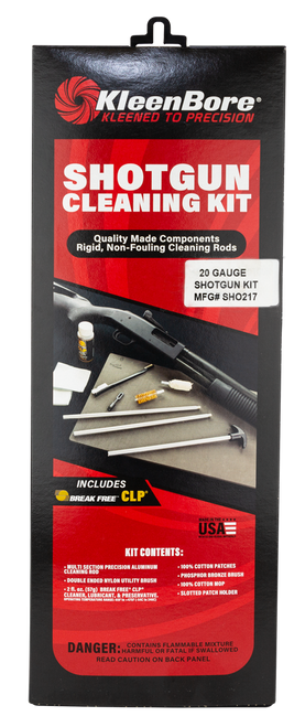 KleenBore SHO217 Classic 20 Gauge Shotgun Cleaning Kit