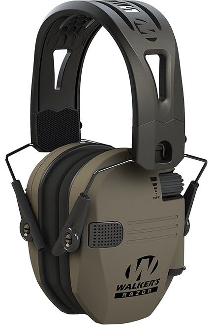 Walker's Razor Tacti-Grip Electronic Earmuffs 23dB NRR FDE