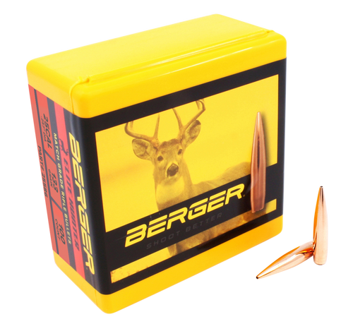Berger 25586 Elite Hunter 25 Cal 133gr Boat Tail Bullets 100/Box