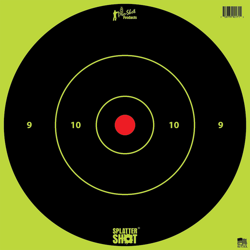 Pro-Shot SplatterShot 12" Bullseye Hanging Targets Black/Green 5pk