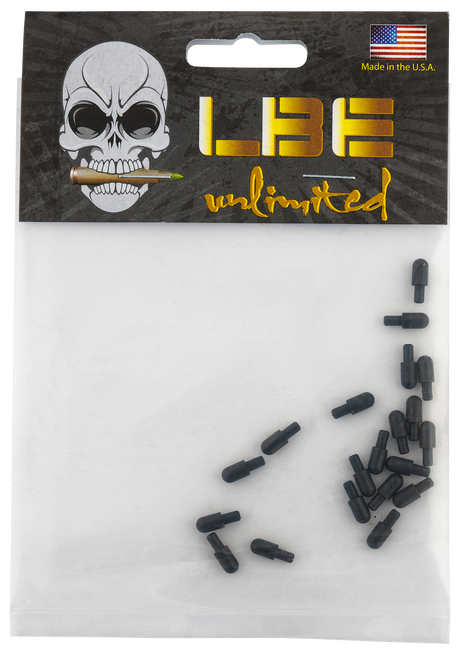 LBE Unlimited AR-15 Bolt Catch Plunger 20-Pack Black Steel ARBCPL20PK