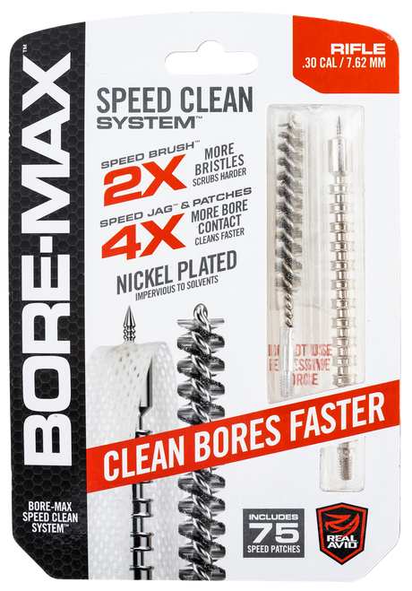 Real Avid Bore-Max Speed Clean 7.62mm/.30 Cal Rifle Cleaning Kit
