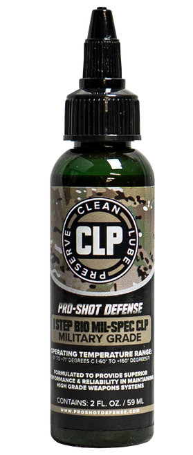Pro-Shot 1STEP BIO Mil-Spec CLP 2 oz Squeeze Bottle Gun Cleaner