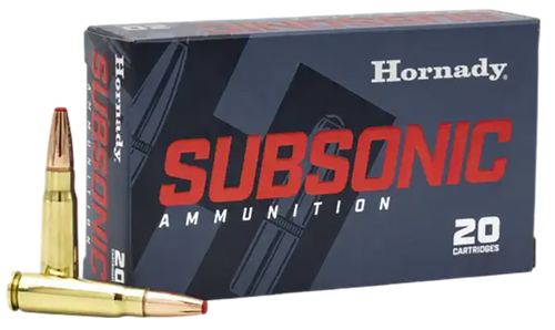 Hornady 80787 Subsonic 7.62x39mm 255gr Sub-X Ammo 20rd Box