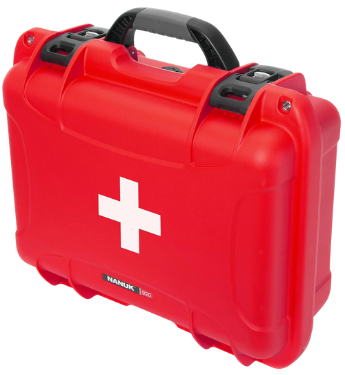 Nanuk 920 First Aid Case Red Waterproof Medical Storage