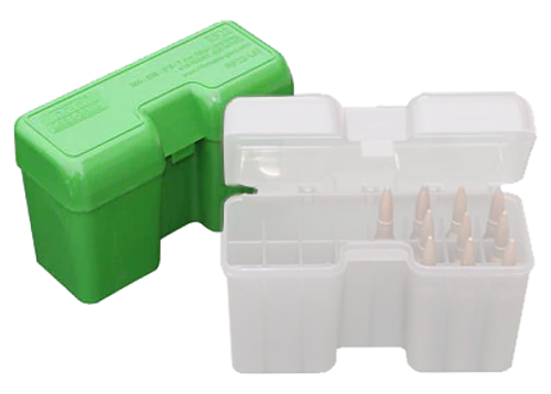 MTM Case-Gard RF22SM10 Ammo Box 338 Cal Green 22-Round Flip-Top