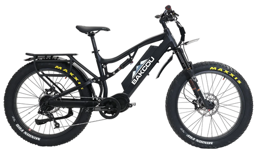Bakcou E-bikes B-S19-B-B25 Storm 25 Large Matte Black 19" w/Stand Over Height of 30.50" Frame, Sram 9sp, 40t Front & Sram 11-34t Rear Cassette Bafang M620 Ultra Motor                                  