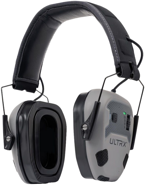 Allen 4144 Bionic Fuse Electronic Earmuffs 22dB NRR Cement Gray