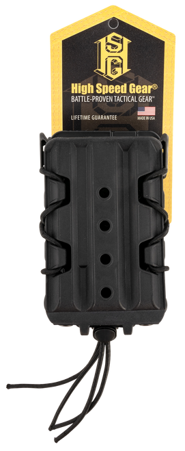 High Speed Gear 162R01BK X2R Taco V2 Mag Pouch Double, Black Polymer, Belt Clip/MOLLE U-Mount, Compatible w/ AR/AK Rifle Mags                                                                           
