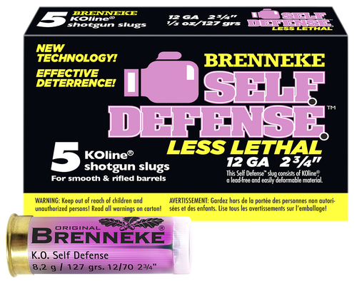 Brenneke SL122SDLL 12 Gauge 2.75" Sabot Slug 1/3oz Self Defense 5rd