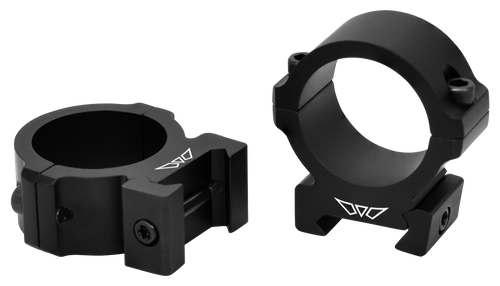 Warne V614M 30mm Medium Scope Rings Matte Black Horizontal Mount